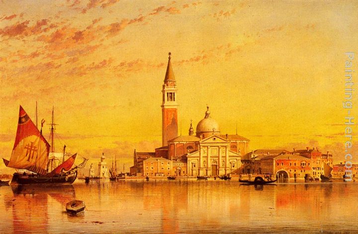 San Giorgio Maggior, Venice painting - Edward William Cooke San Giorgio Maggior, Venice art painting